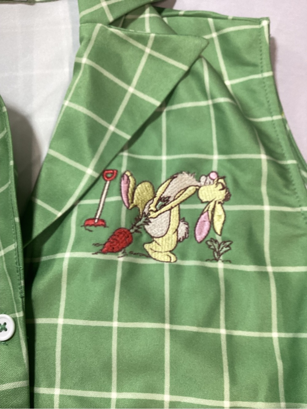 Disney Winnie the Pooh Unique Vintage Green Plaid Dress - Picture 5 of 14